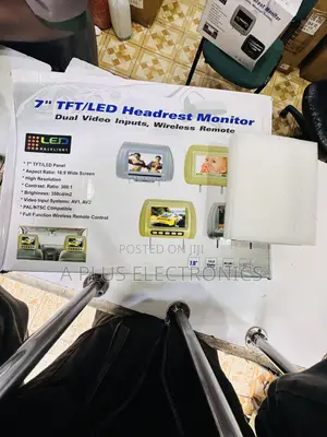 7 Inch Headrest Monitor – High Resolution Car Screen