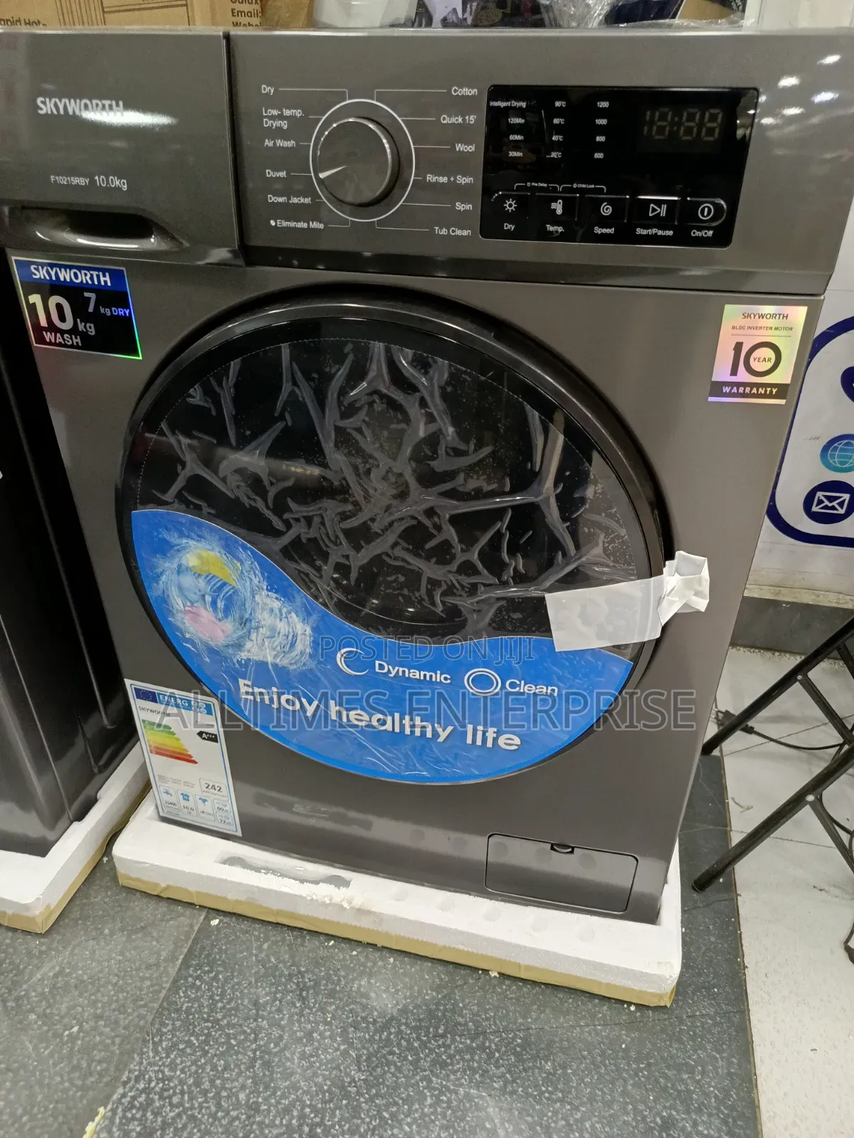 10kg Skyworth Front Load Wash and Dry Washer