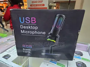 RGB Usb Desktop Microphone Gaming Streaming Condenser Mic