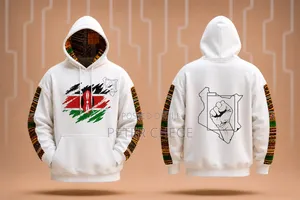 White Hoodie With an African Touch
