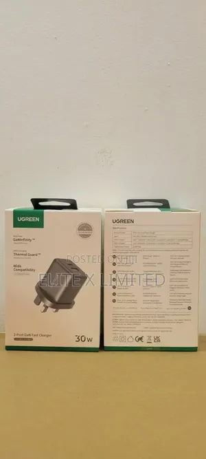 Ugreen 30w One Port Usb-C Gan Fast Charger Uk - Space Grey