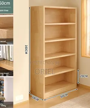 Office Bookshelf : 5 Tier Wooden Home Office Bookshelf