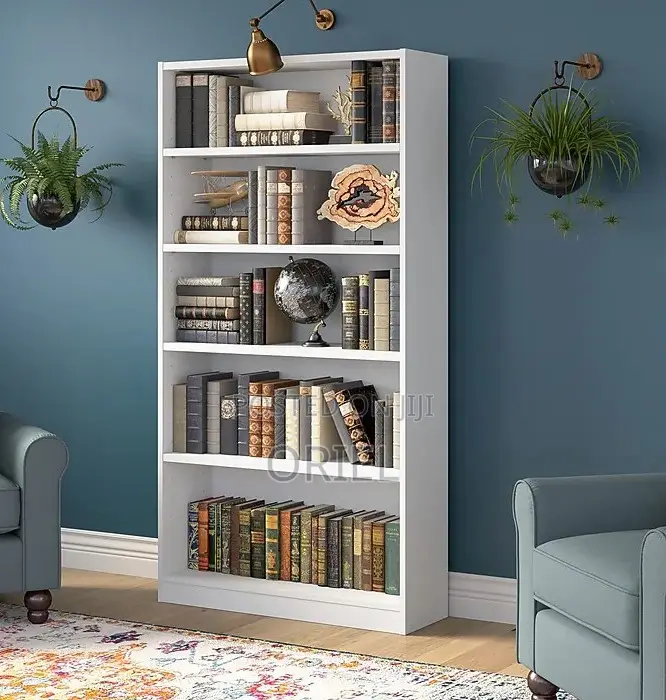 Office Bookshelf : 5 Tier Wooden Home Office Bookshelf