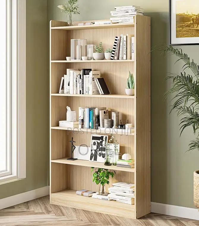 Office Bookshelf : 5 Tier Wooden Home Office Bookshelf
