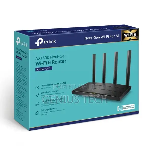 Tp-Link Archer Ax12 Ax1500 Wi-Fi 6 Router