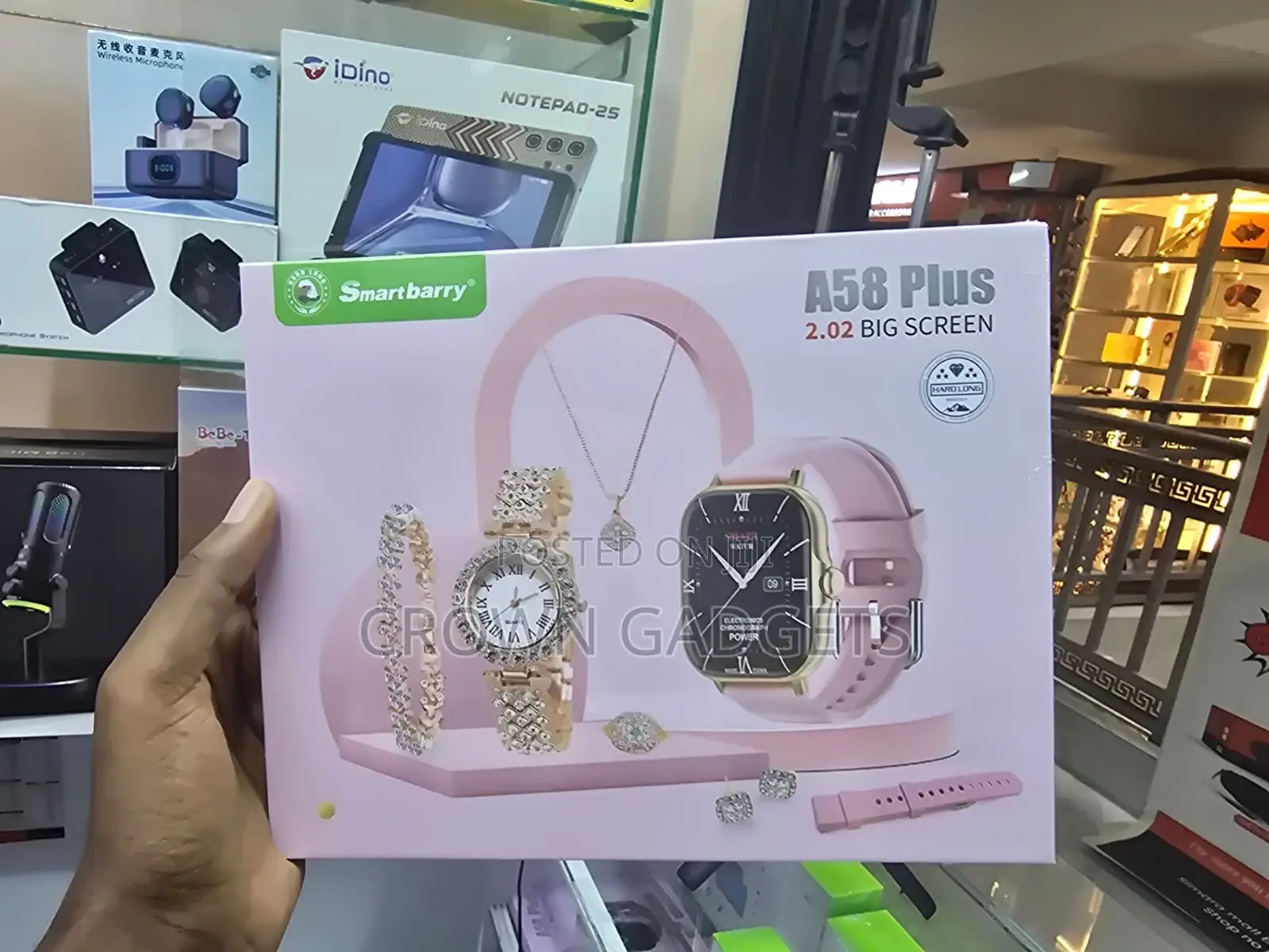 A58 Plus Women Smartwatch Gift Box With Jewelry Strap