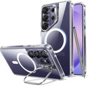 Galaxy S26 Ultra Clear Magsafe Case - Metal Luxury (Purple)