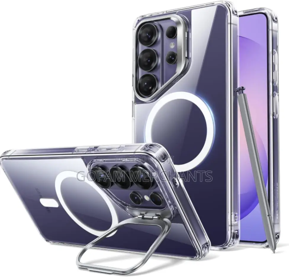 Galaxy S26 Ultra Clear Magsafe Case - Metal Luxury (Purple)