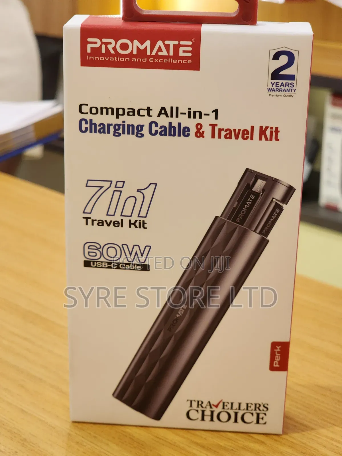 Promate Compact All In 1 Charging Cable And Travel Kit