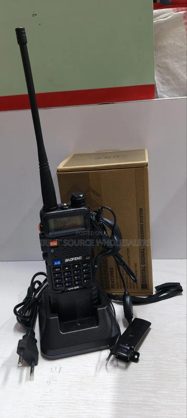 Uv-5r Plus Long Range Walkie Talkie With Rechargeable Battery