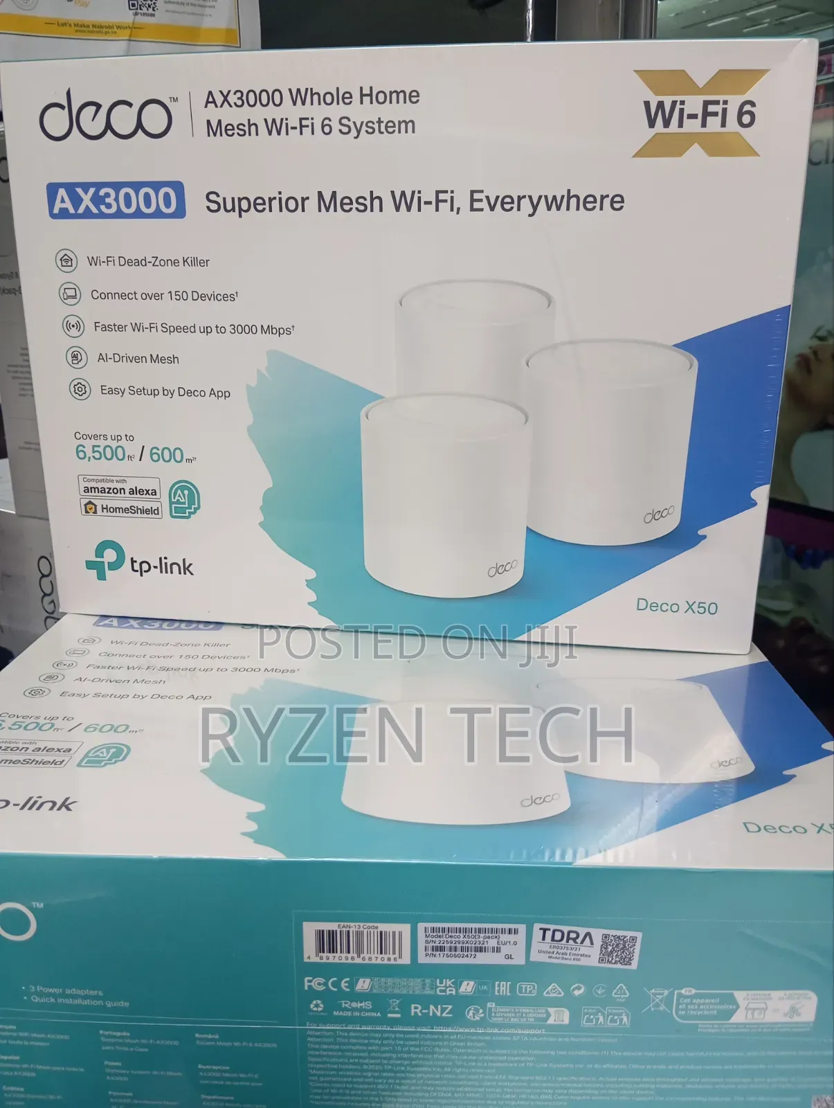 Tp-Link Deco X50 | Ax3000 Whole Home Mesh Wi-Fi 6 System