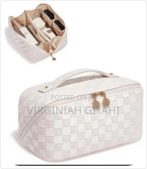 Pu Leather Cosmetic Pouch Bag - thumbnail 2