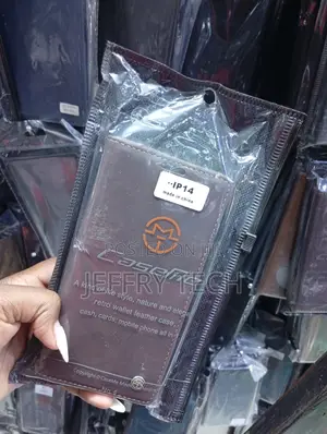 iPhone 14 Brown Retro Leather Wallet Case
