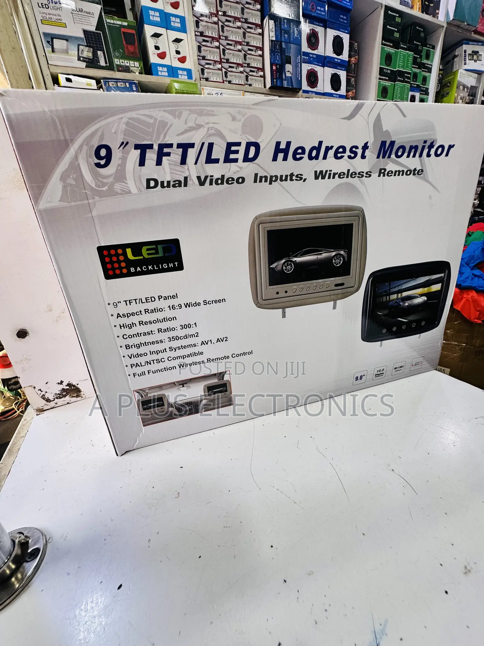 9 Inch Headrest Monitor Screens With Hd Display and Remote Control