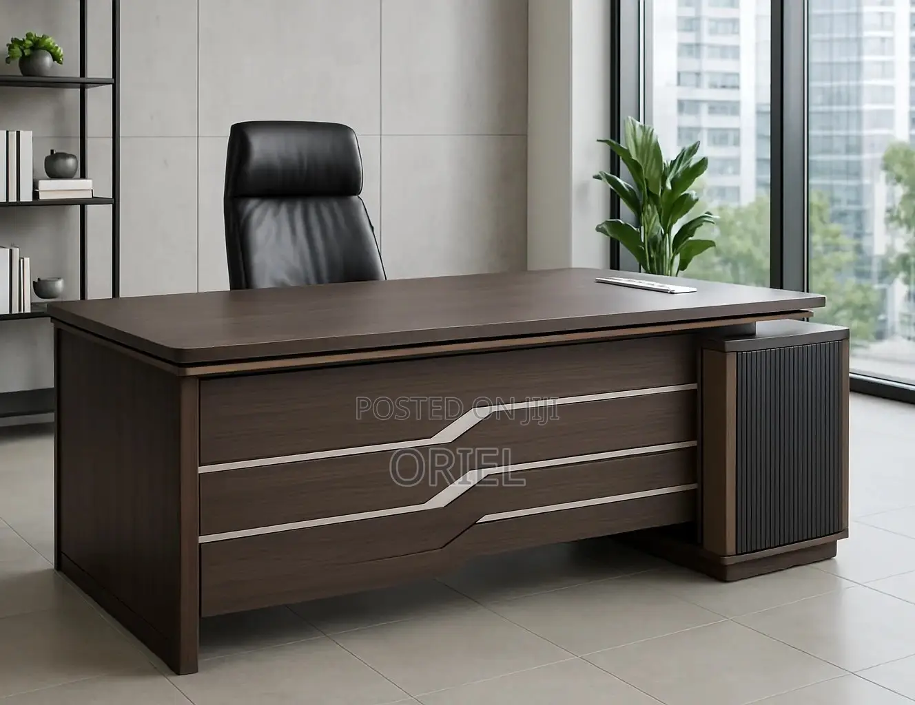 Office Desk : 1.6m Elite L-Shaped Executive Desk