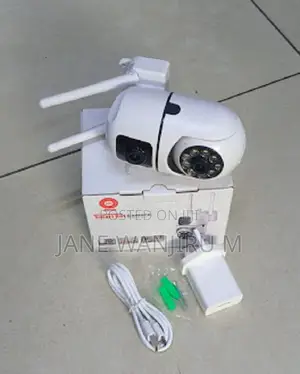 New Wall Mounted V380 Dual Lens Wifi Bulb Camera – Smart Security CCTV