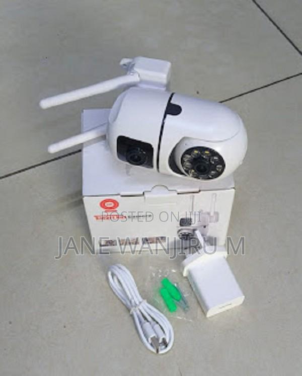 New Wall Mounted V380 Dual Lens Wifi Bulb Camera – Smart Security CCTV