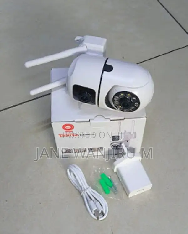 New Wall Mounted V380 Dual Lens Wifi Bulb Camera – Smart Security CCTV
