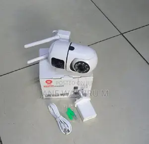 New Smart V380 Wifi Bulb Camera – Dual Lens Wall Mount CCTV