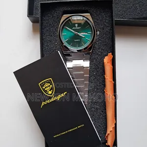 Poedagar 930 Green Dial Luxury Watch – Stainless Steel Men’S Watch