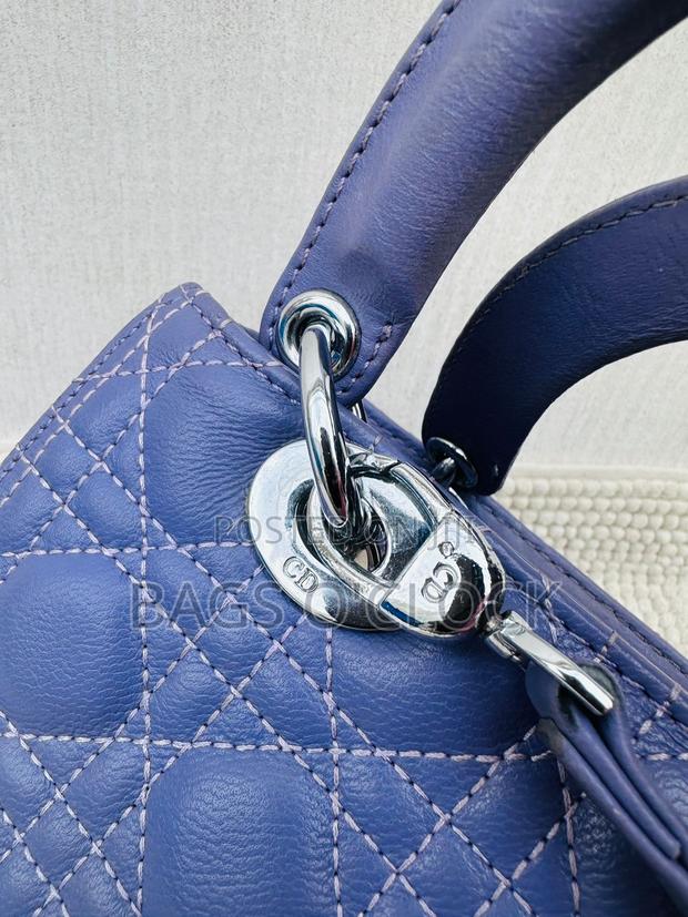 Authentic Christian Dior Lady Dior Medium Bag – Blue Cannage Lambskin - thumbnail 2