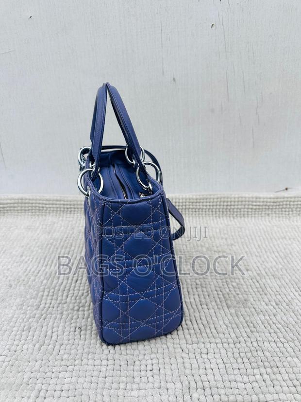 Authentic Christian Dior Lady Dior Medium Bag – Blue Cannage Lambskin - thumbnail 3