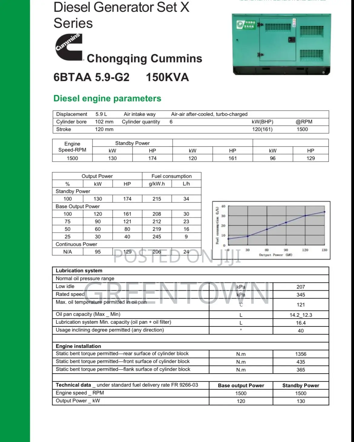 Brand New 150kva Cummins Diesel Generator – Reliable 3 Phase