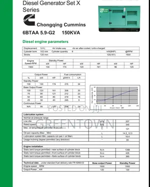 Brand New 150kva Cummins Diesel Generator – Reliable 3 Phase