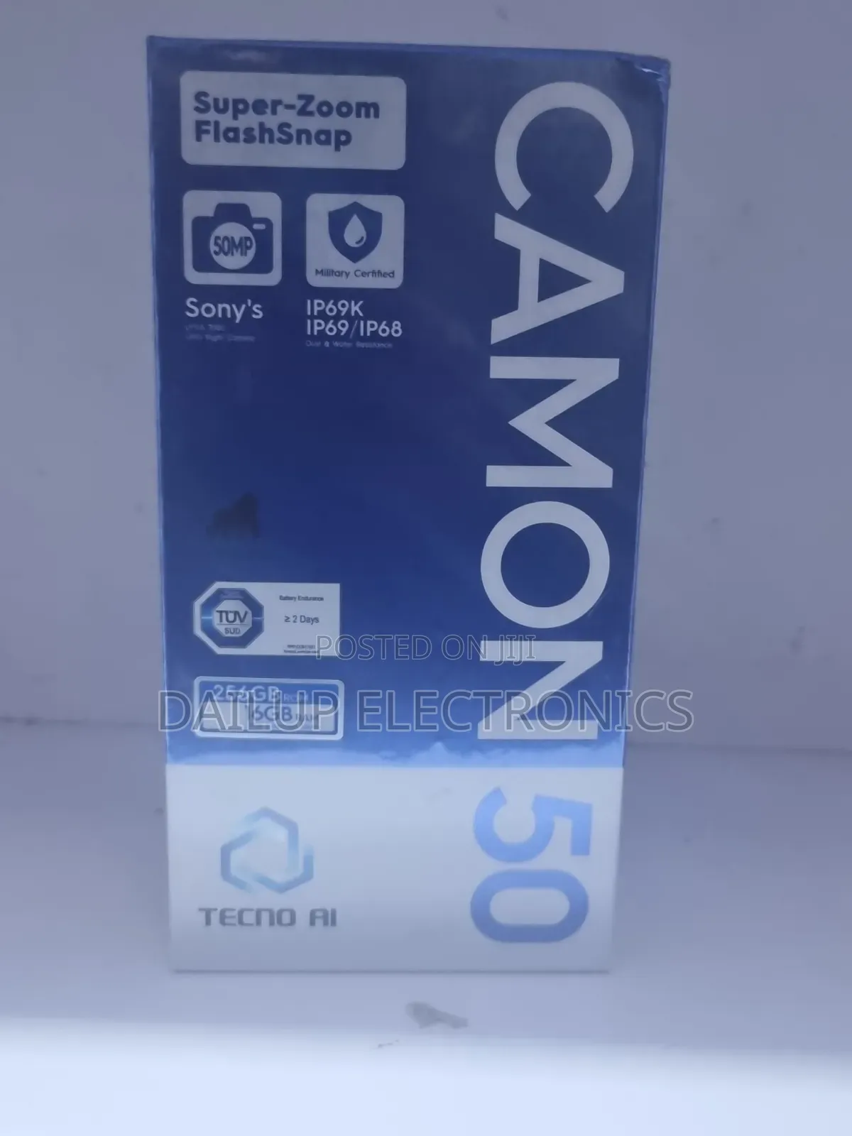 New Tecno Camon 50 256 GB Black