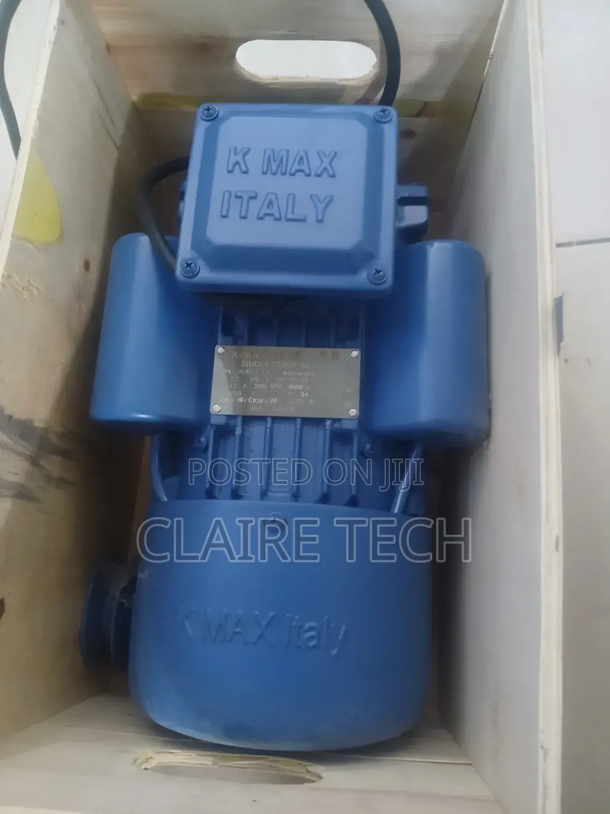 K Max 3hp Copper Coil Single Phase Motor – Strong Reliable