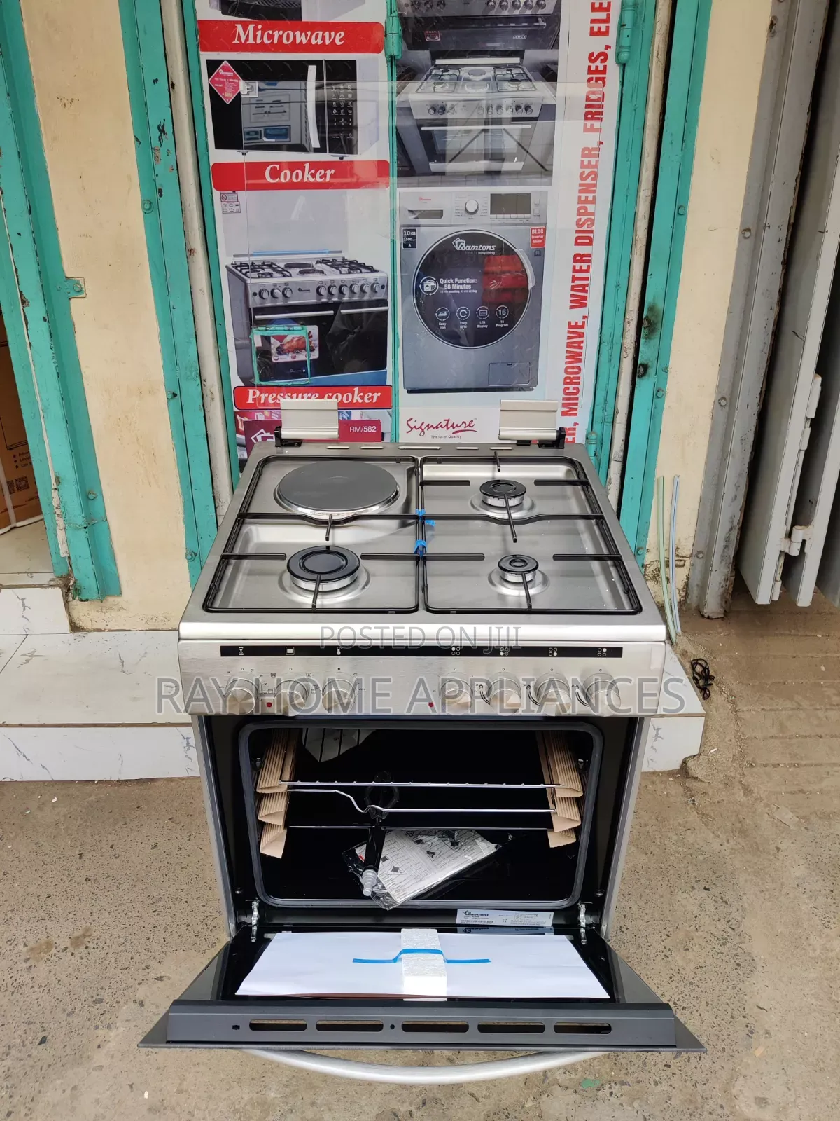 Ramtons Cooker 3g+1e 60x60cm Rc610 (Stainless Steel)