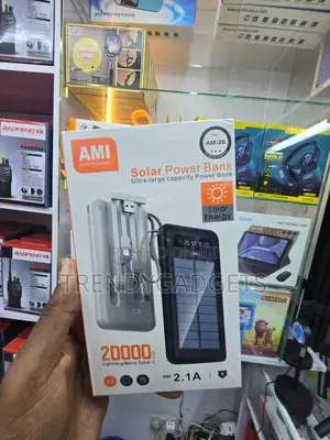 Ami Am-26 Portable Solar Charger Dual Usb Power Bank
