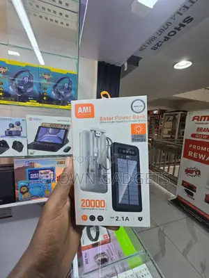 Ami Am-26 20000mah Fast Charge Solar Battery Pack