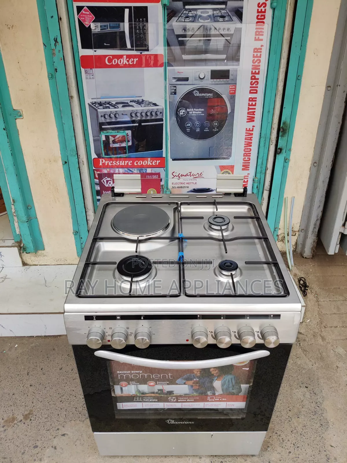Rc610 60cm*60cm Ramtons 3g+1e Standing Cooker With Electricoven