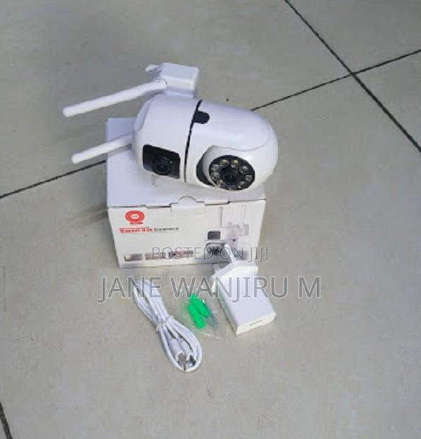 Wireless V380 Dual Lens Bulb Camera – Easy Wall Installation
