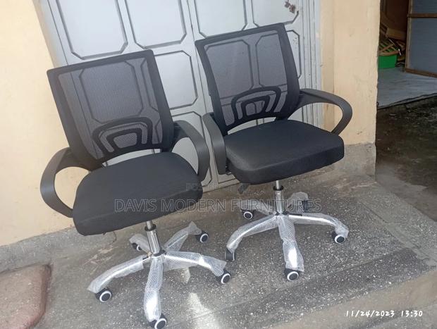 Pair of Matching Mid-Back Ergonomic Office Chair