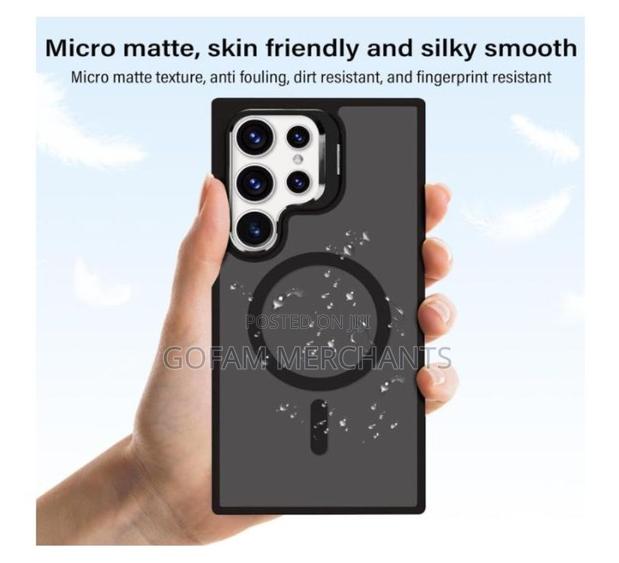 Samsung Galaxy S24 Ultra Magnetic Case Compatible, Shockproof - Black - thumbnail 2