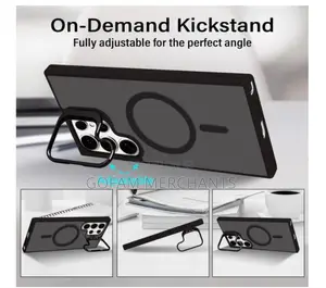 Samsung Galaxy S24 Ultra Magnetic Case Compatible, Shockproof - Black