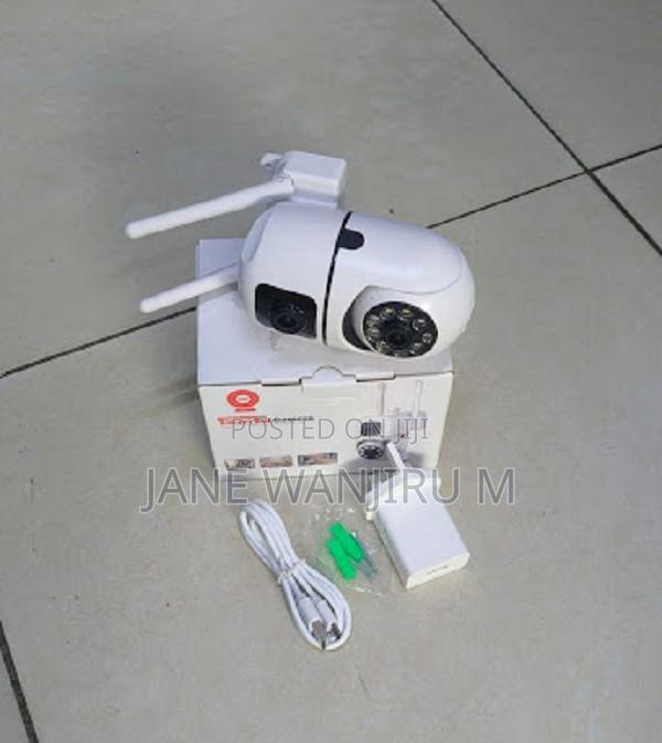Wall Mounted V380 Dual Lens Wifi Bulb Camera – Smart Security Camera