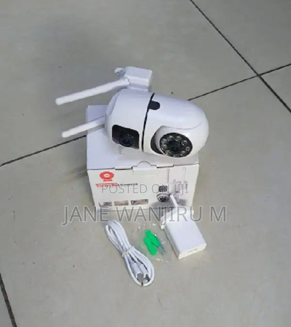 Wall Mounted V380 Dual Lens Wifi Bulb Camera – Smart Security Camera