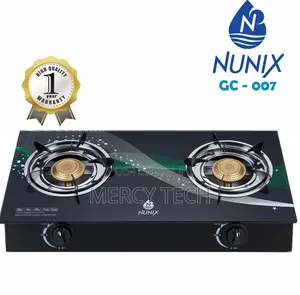 Nunix 2-Burner Glass Gas Hob(Gc-007)