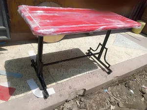 Red Rectangular Table