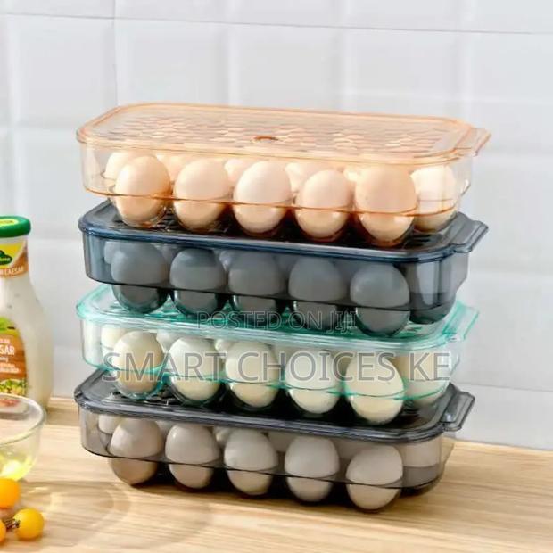 *Egg Storage Box Egg Holder for Refrigerator Transparent