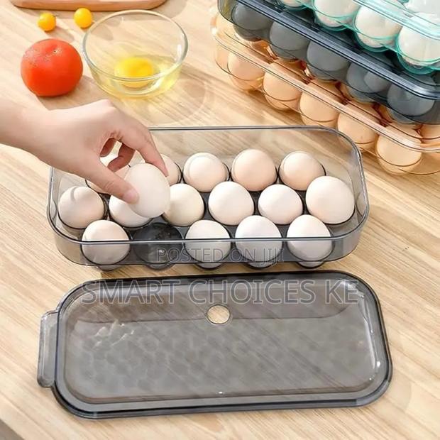 *Egg Storage Box Egg Holder for Refrigerator Transparent - thumbnail 3
