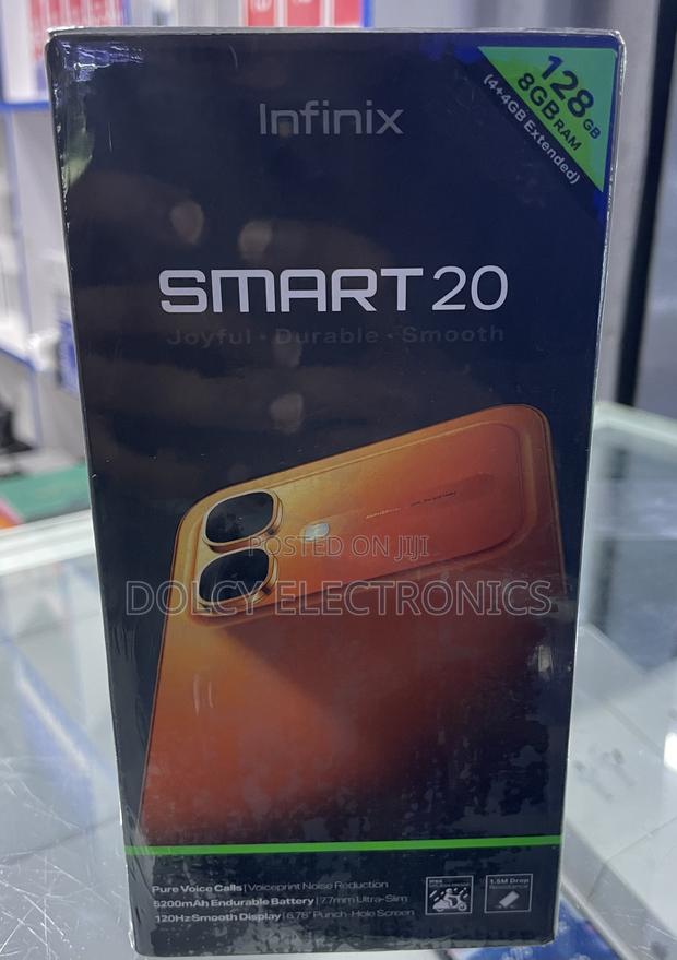 New Infinix Smart 20 128 GB Black - thumbnail 2