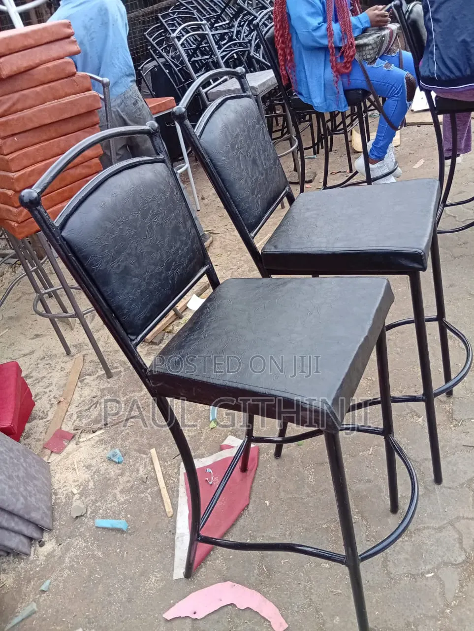 Black High Hotel and Club Chairs
