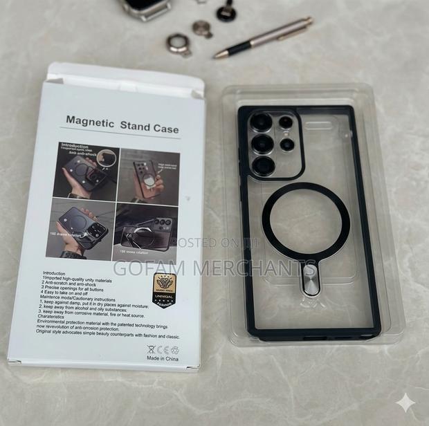 Galaxy S23 Ultra Clear Magsafe Cover - Black - thumbnail 2