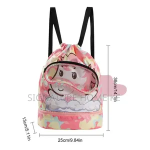 Cartoon Drawstring Waterproof Swimming Bag/Toys Bag