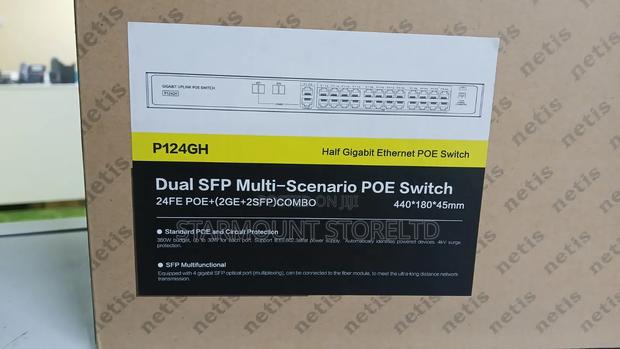Netis P124gh 24-Port Half Gigabit Poe Switch