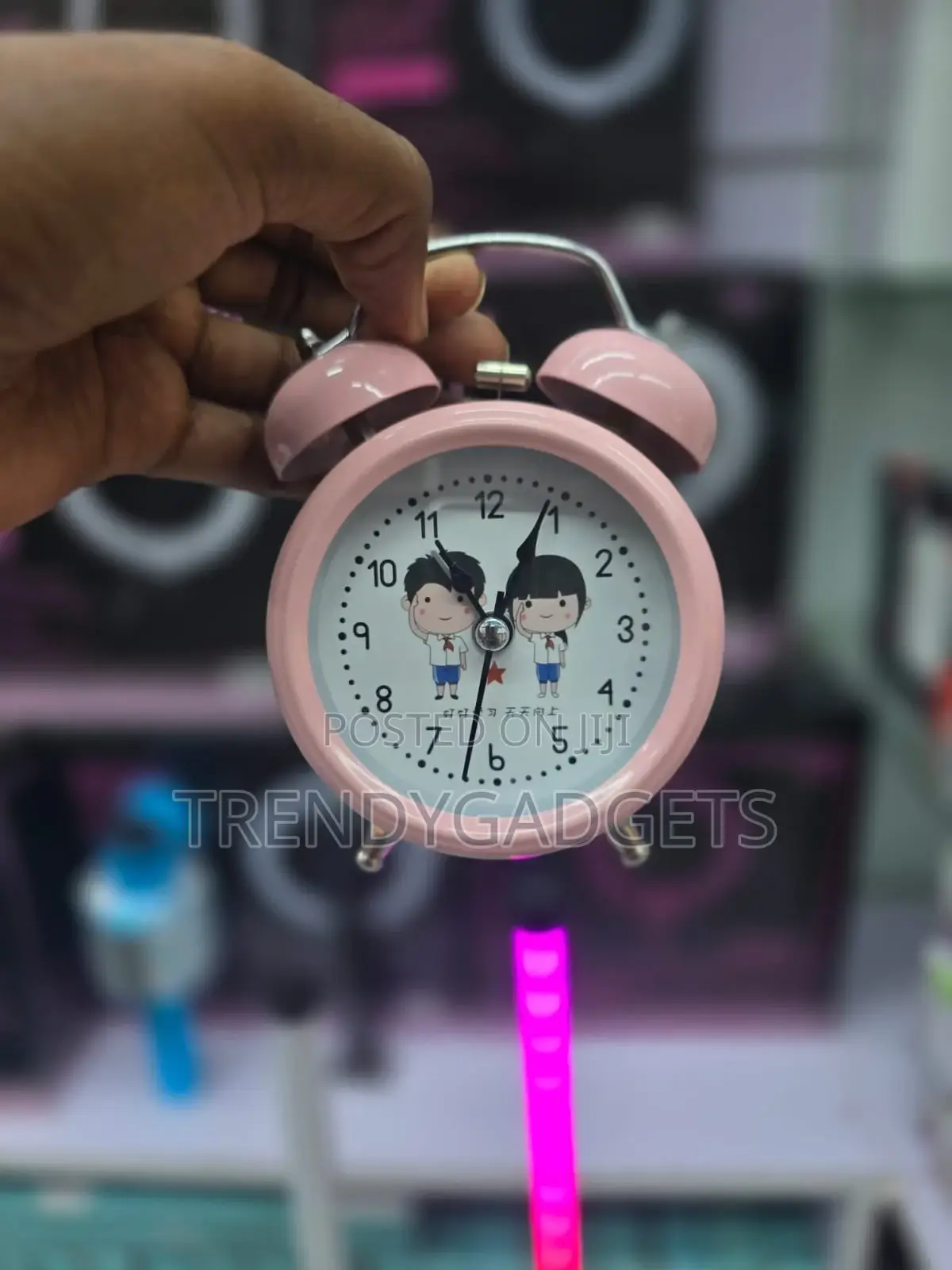 Vintage Twin Bell Analog Alarm Clock Loud Mechanical Ring